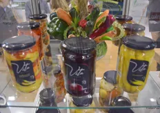 Hartena's Vita brand of vegetable preserves on display at the show.